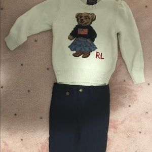 Polo Ralph Lauren Sweater and pants 3T-4T